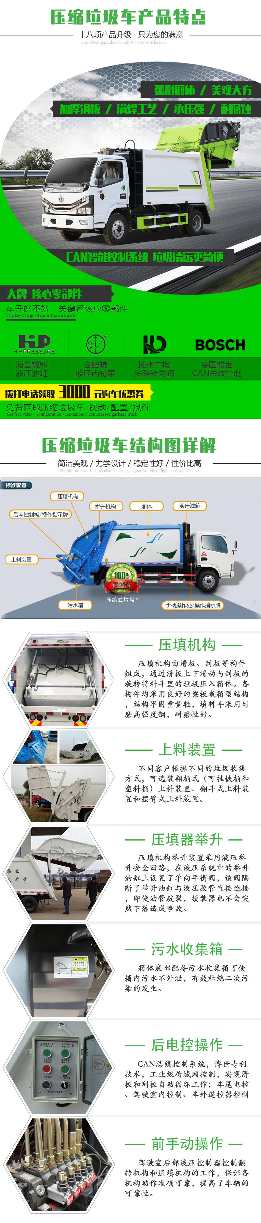 國(guó)六6立方東風(fēng)D6 壓縮垃圾車